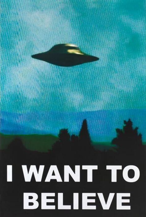 I want to believe